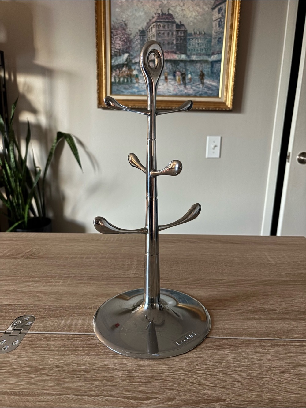 Bodum Chrome Mug Tree Coffee Cup Holder - Silver